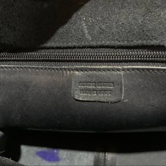 Vintage Black Leather Purse Crossbody - Picture 9 of 13